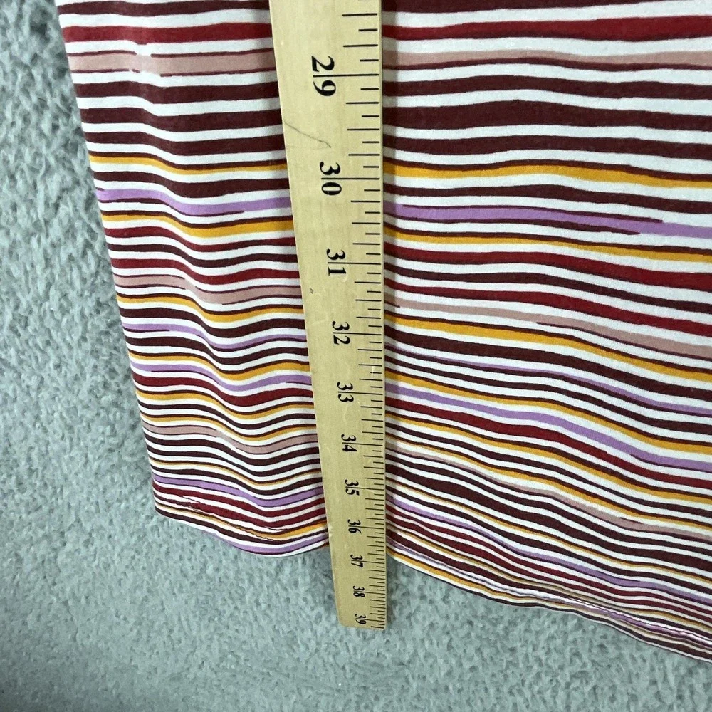 Title Nine Tank Dress Womens M Multicolor‎ Striped V Neck Strappy Jersey Pockets